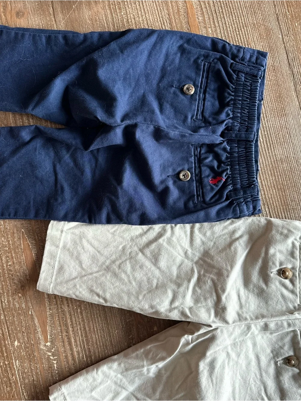 Ralph Lauren Kids Navy & Khaki Elastic-Waist Chino Pants Set